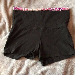 Pink yoga shorts